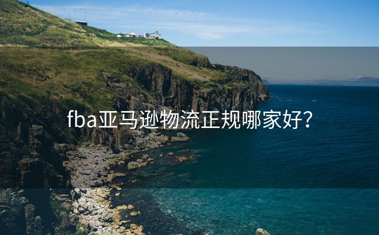 fba亚马逊物流正规哪家好？