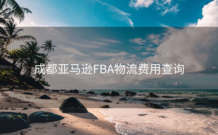 成都亚马逊FBA物流费用查询