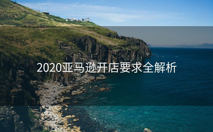 2020亚马逊开店要求全解析