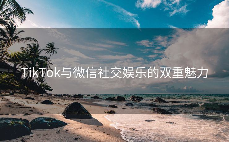 TikTok与微信社交娱乐的双重魅力