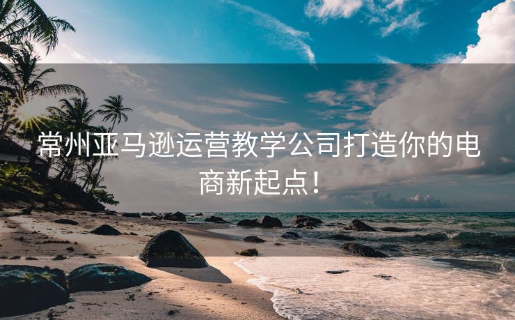 常州亚马逊运营教学公司打造你的电商新起点！