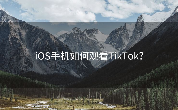 iOS手机如何观看TikTok？