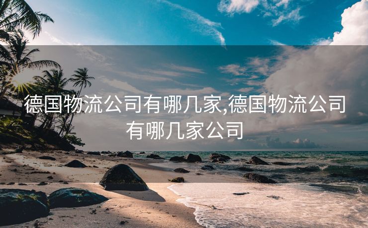 德国物流公司有哪几家,德国物流公司有哪几家公司