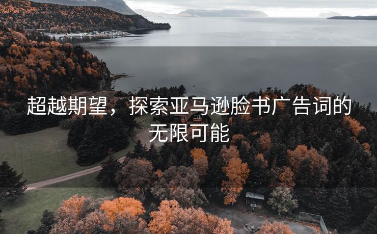 超越期望，探索亚马逊脸书广告词的无限可能