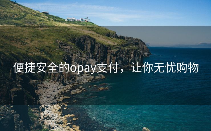 便捷安全的opay支付，让你无忧购物