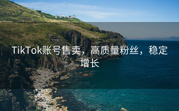 TikTok账号售卖，高质量粉丝，稳定增长