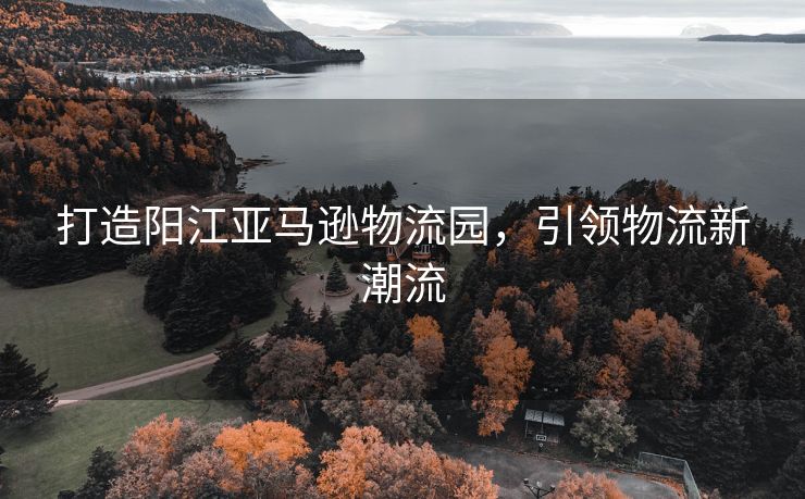 打造阳江亚马逊物流园，引领物流新潮流