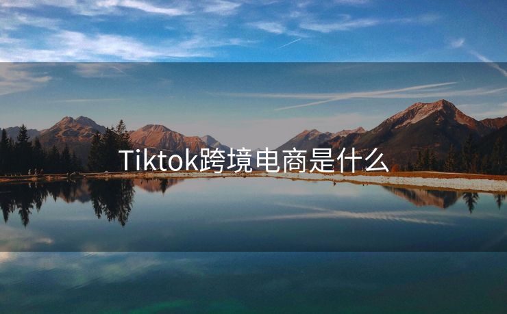 Tiktok跨境电商是什么