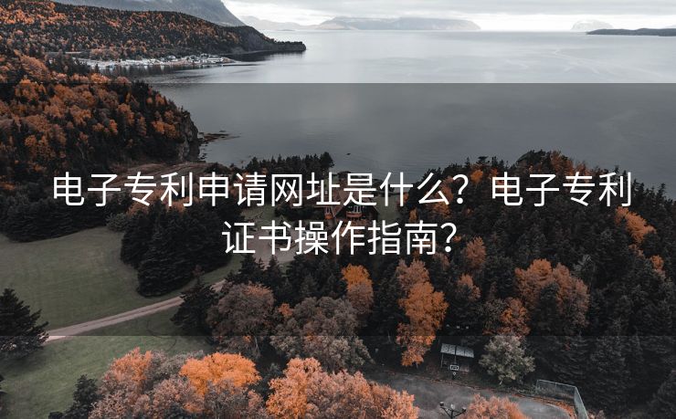 电子专利申请网址是什么？电子专利证书操作指南？