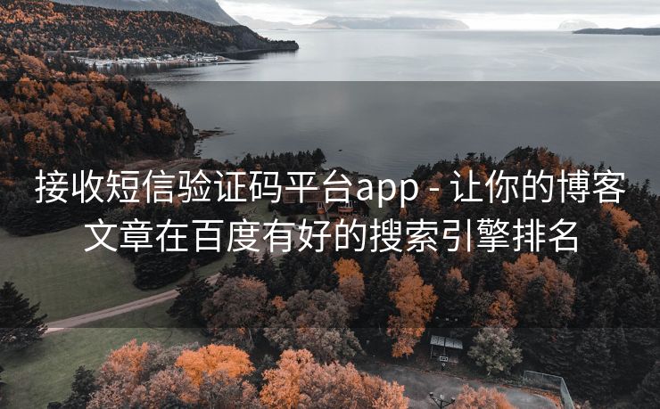 接收短信验证码平台app - 让你的博客文章在百度有好的搜索引擎排名