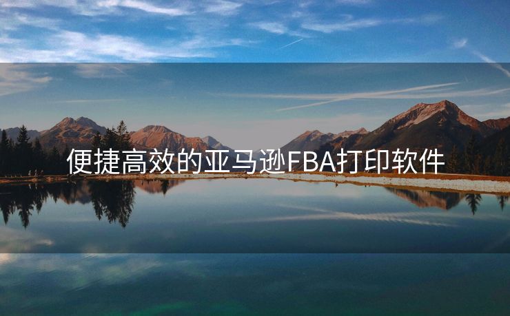 便捷高效的亚马逊FBA打印软件