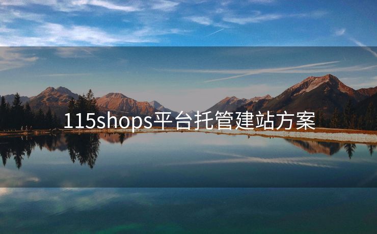 115shops平台托管建站方案