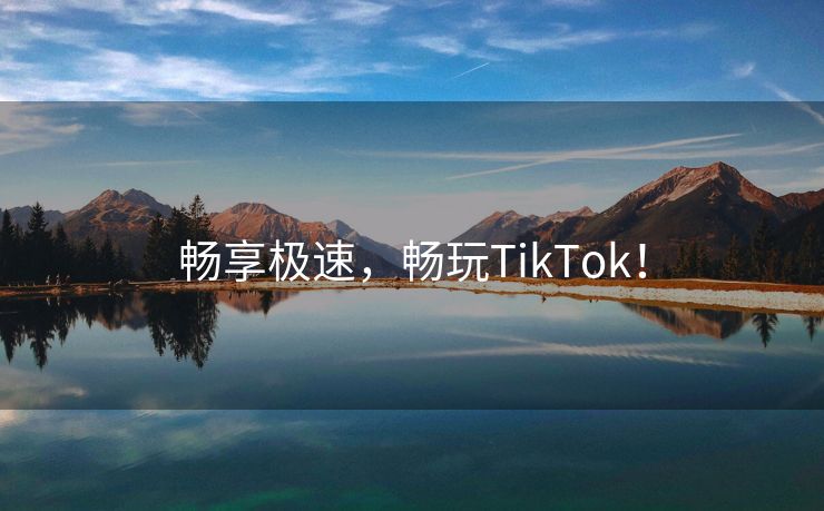 畅享极速，畅玩TikTok！