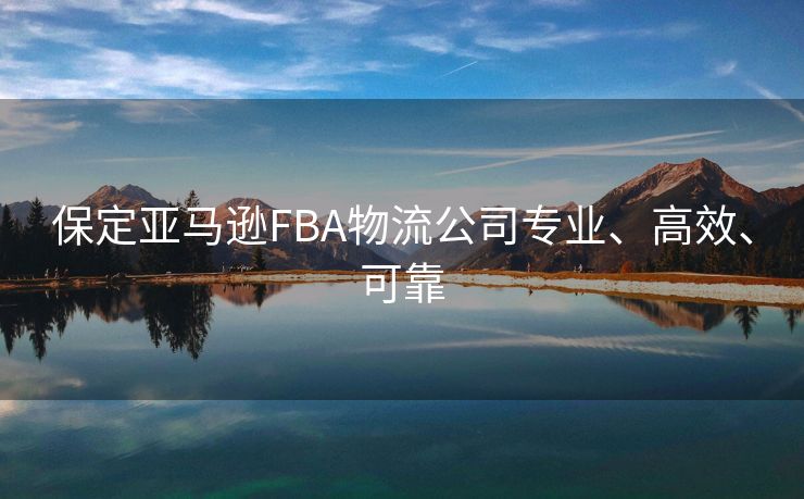 保定亚马逊FBA物流公司专业、高效、可靠